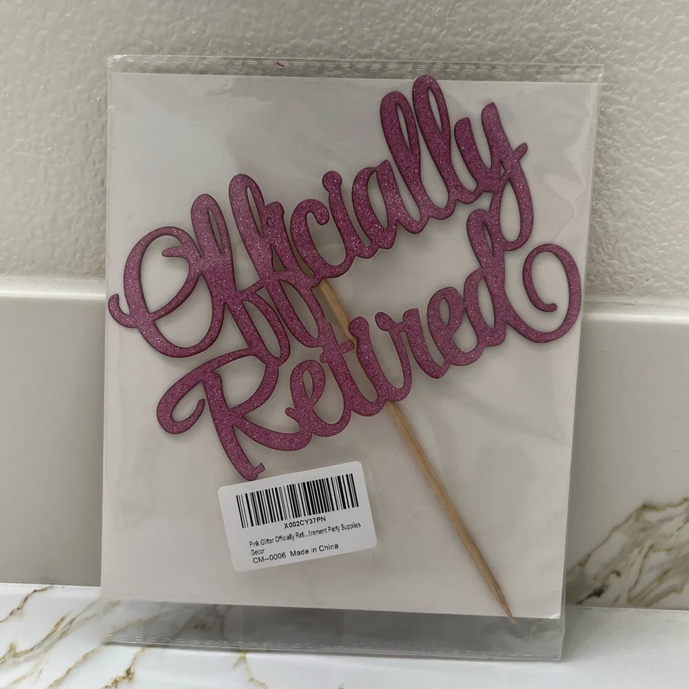 Officially Retired Cake Topper